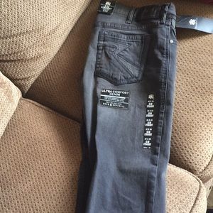Black faded jeans